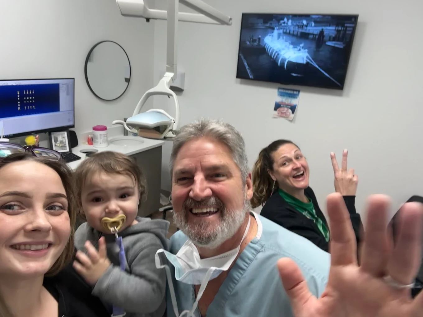 Warm and luminous patient reception greeting space inside St. Pete facility